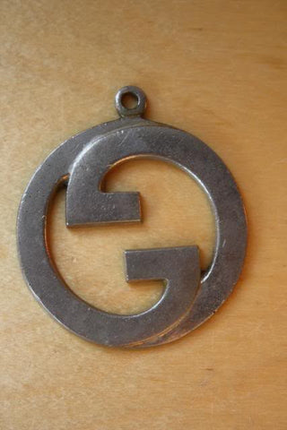 1970s GUCCI Silver Tone Metal Pendant