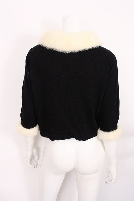 Vintage Cashmere & Fur Sweater at Rice and Beans Vintage