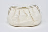 Vintage 70's COLOMBETTI Ivory Snakeskin Bag or Clutch