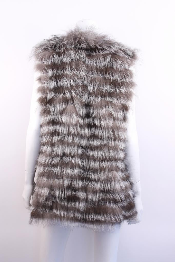 Fox Fur Vest - Vintage Faux Fur Vest for Women