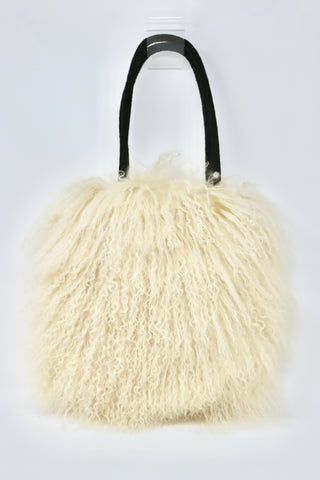 Vintage Curly Lamb Fur Handbag