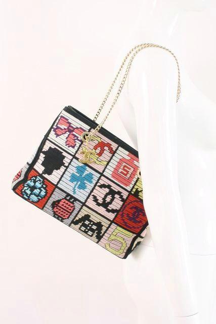 Chanel needlepoint symbols multicoloured shoulder bag at 1stDibs  chanel needlepoint  bag, needlepoint bags, chanel needlepoint canvas