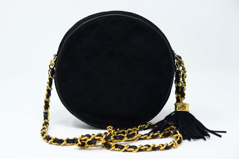 Early Vintage Chanel Quilted Circle Bag