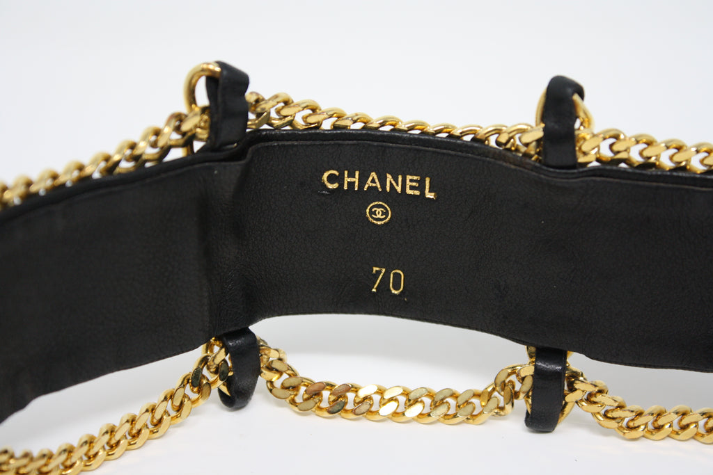 Rare F/W 1991 Vintage CHANEL Runway Chain Belt at Rice and Beans Vintage