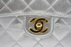 Vintage Chanel Silver Mini Kelly Bag 