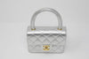 Vintage Chanel Silver Mini Kelly Bag 