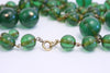 Vintage Green Glass Necklace