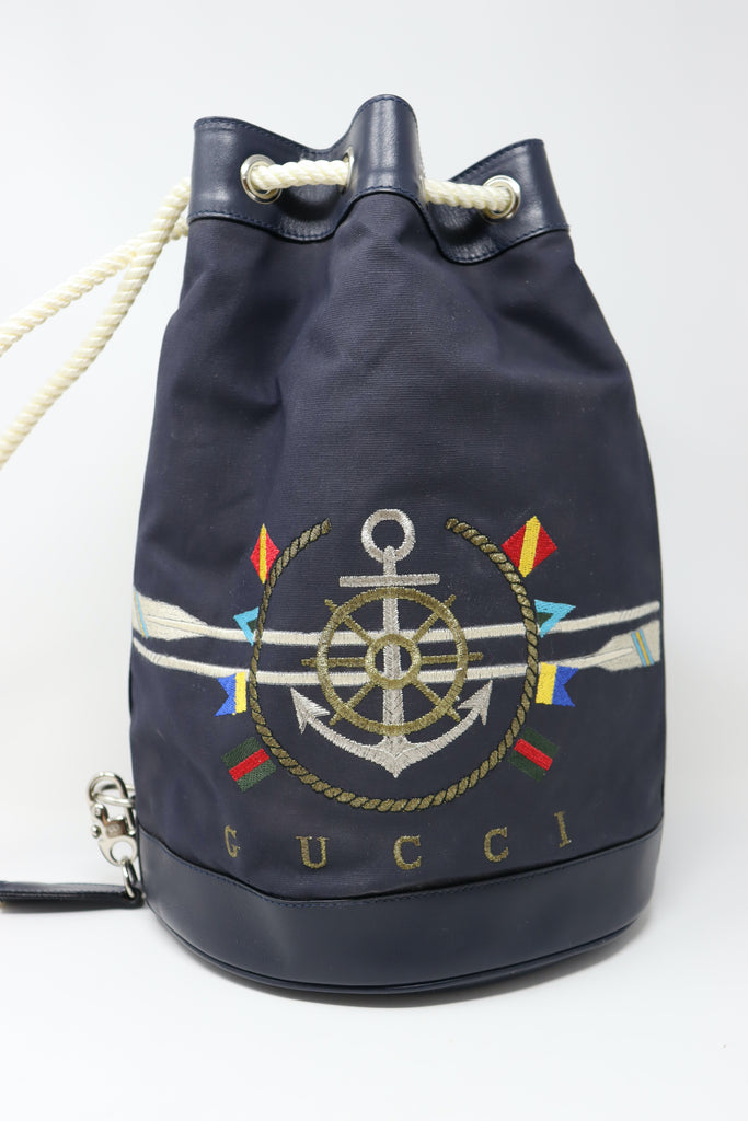 Vintage GUCCI Backpack Bag at Rice and Beans Vintage