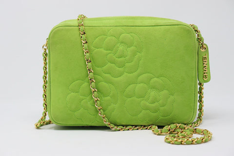 Rare Vintage 1996-1997 CHANEL Neon Spring Green Bag