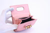 GUCCI Pink Studded Leather Handbag w/Bamboo Handle & Wallet