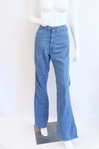 Vintage 70's LEVIS Orange Tab High Waisted Denim Jeans