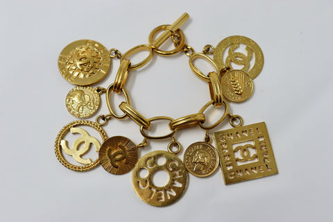 Rare Vintage 90's CHANEL Charm Bracelet