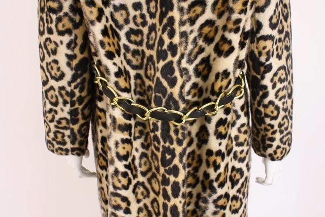 Vintage 60's SAFARI Leopard Faux Fur Coat at Rice and Beans Vintage