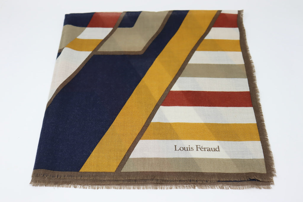 Louis Feraud, Accessories, Louis Feraud Yellow Vintage Wool Scarf