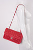 Rare CHANEL 2011 Red Jumbo Caviar Single Flap Bag