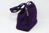 Rare Vintage CHANEL Purple Suede Logo Bag