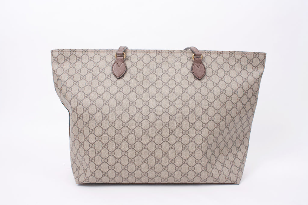 Ophidia Medium Canvas Duffel Bag in Grey - Gucci