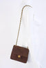 Vintage CHANEL Brown Suede Single Flap Bag