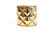 Vintage Chanel Gold Quilted Cuff Bracelet