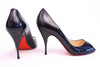 CHRISTIAN LOUBOUTIN Black Patent Leather "YOYO 85" Pumps