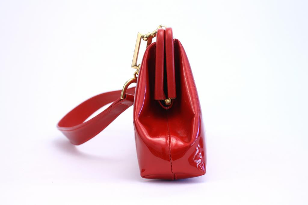 Vintage 50s/60s Lipstick Red Patent Leather Handbag Coin Purse By Rivi –  Brand Spanking Vintage