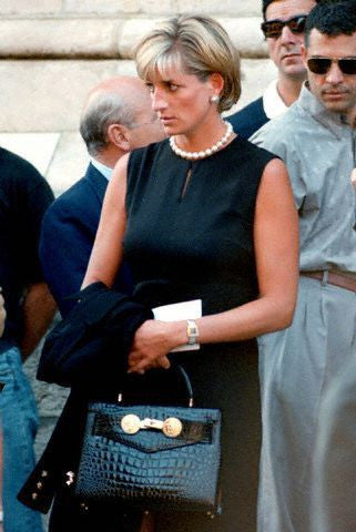 Princess Diana Gianni Versace Rare Croc hand/shoulder strap Kelly