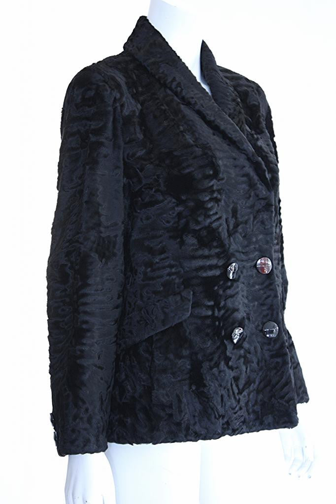 Vintage 60's Sheared Astrakhan Fur Coat