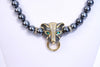 Vintage Kenneth Jay Lane Panther & Pearl Necklace