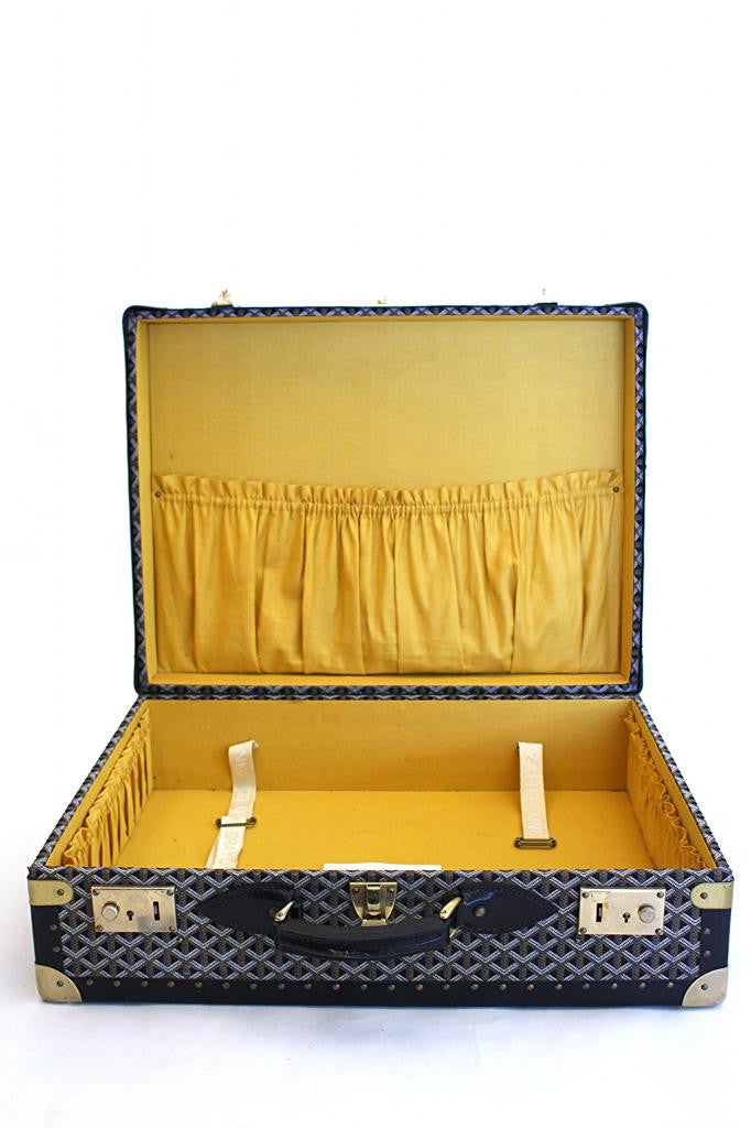 Rare Early Maison E. Goyard Small Carry On Toiletry Trunk