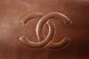 Vintage Chanel Brown Flap Bag with Tortoise 