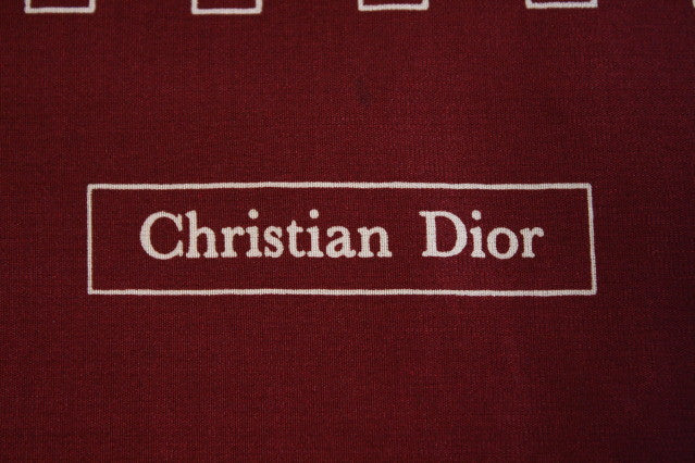 Silk scarf Dior Burgundy in Silk - 32036315