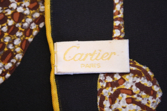 Gold Vintage Cartier Panther Diamond Jewelry Silk Scarf Cushion Pillow