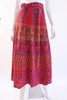 Vintage Indian Print Cotton Wrap Skirt