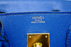 Rare HERMES Birkin Blue 30cm Bag