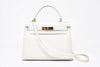 Vintage 1994 HERMES White Kelly Bag 28cm