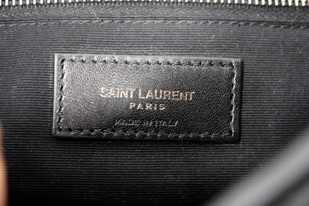 Saint Laurent Calfskin Croc Embossed West Hollywood Flap Bag (SHF