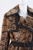 Rare Vintage 70's SPORTOWNE Animal Print Faux Fur Trench Coat